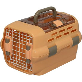 IRIS OHYAMA アイリスオーヤマ ドライブペットキャリー オレンジ 猫・超小型犬用 Sサイズ PDPC-500 | クレート 猫 超小型犬用 おでかけ 便利 給水ボトル キャリーストラップ 取り付け プラスチック製