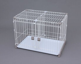 アイリスオーヤマ お掃除楽ちんサークル 屋根セット 仕切なし ペット用 小型犬 犬用 サークル 幅87×高61.6cm フルオープン扉 グレーベージュ P-SS-906 IRIS OHYAMA