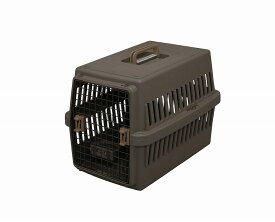アイリスオーヤマ エアトラベルキャリー Mサイズ 幅47×奥行67×高さ51cm ペットキャリー 猫 キャリー 中型犬用 飛行機可 ブラウン ATC-670 IRIS OHYAMA