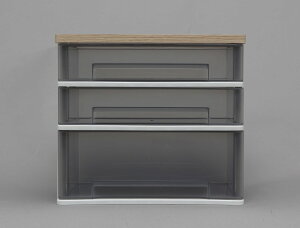 アイリスオーヤマ チェスト ワイド ウッドトップ 浅型2段+深型1段 フレンチオーク ホワイト WTDC-W421RF IRIS OHYAMA