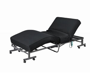 アイリスオーヤマ ベッド 折り畳みベッド 電動ベッド 介護ベッド リモコン操作 約幅99×奥行199×高さ40.5cm ブラック OTB-PDN IRIS OHYAMA