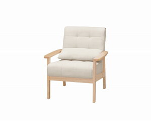 アイリスオーヤマ ソファ ソファー 座椅子 1人掛け ウッドフレームソファ オフホワイト WFS-1S IRIS OHYAMA