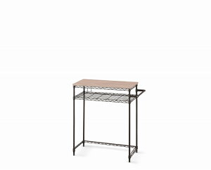 アイリスオーヤマ レンジ台 キッチンラック 幅76×奥行36×高さ90cm ロータイプ 耐荷重80kg メタル ゴミ箱上ラック 組立品 スチール製 ブラウン CMM-PRL7590 IRIS OHYAMA