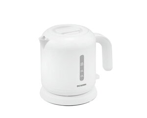 アイリスオーヤマ 電気ケトル 800ml 0.8L 幅約22.2×奥行約15.7×高さ約18.5cm お手入れカンタン フィルター掃除/蓋取り外し可能 ニオイ移りしない 空焚き防止機能付き ホワイト IKEB-800-W IRIS OHYAMA