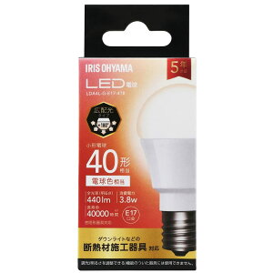 �A�C���X�I�[���} LED�d�� E17 �L�z�� 40W �d���F LDA4L-G-E17-4T8