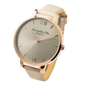 Alessandra Olla アレサンドラオーラ レディース腕時計 AO-25 | 大き目フェイス 流行デザイン 人気 高級感 スタイリッシュ モダン オシャレ トレンド ファッション カジュアル