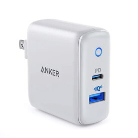 Anker アンカー チャージャー PowerPort PD+ 2 A2626ND1 | USB-C機器 USB-A 高速充電 33W出力 ノートパソコン スマートフォン タブレット端末 フルスピード充電 コンパクト 持ち運び 折りたたみ USB機器