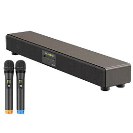 TO-PLAN トプラン カラオケ スピーカー サウンドプロ TKMI002 | 6スピーカー Bluetooth搭載 アンプ内蔵 エコー DELAY 音質調整機能 ワイヤレスマイク 2本付 ケーブル
