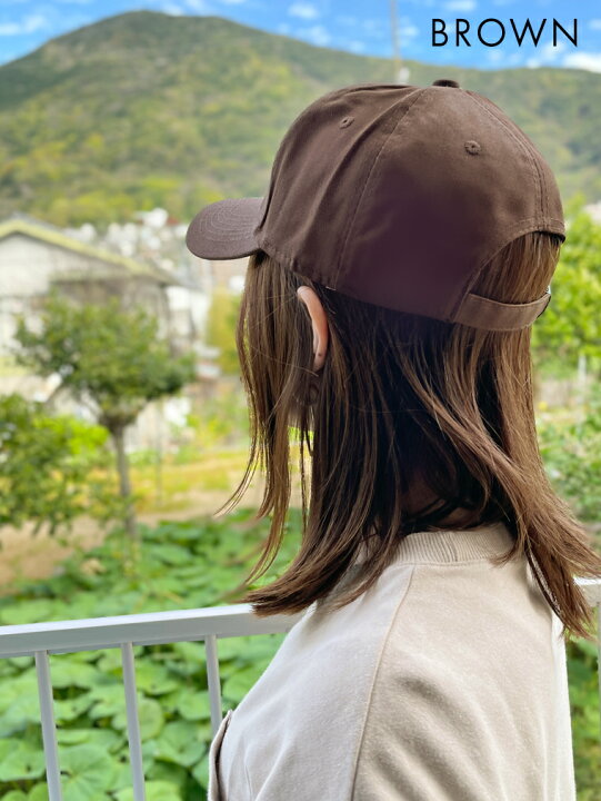 キャップ レディース 深め ツバ6.5cm コットン メール便送料無料 大きめ UVカット 帽子 シンプル 春夏 紫外線対策 おしゃれ 可愛い 綿100% メンズ ベージュ グレー ブラウン 大きい 深い 日よけ 女性 男性 テニス 黒 帽子屋 Handy Caps キャップ レディース ベージュ メンズ レディース 日焼け止 野球帽 帽子