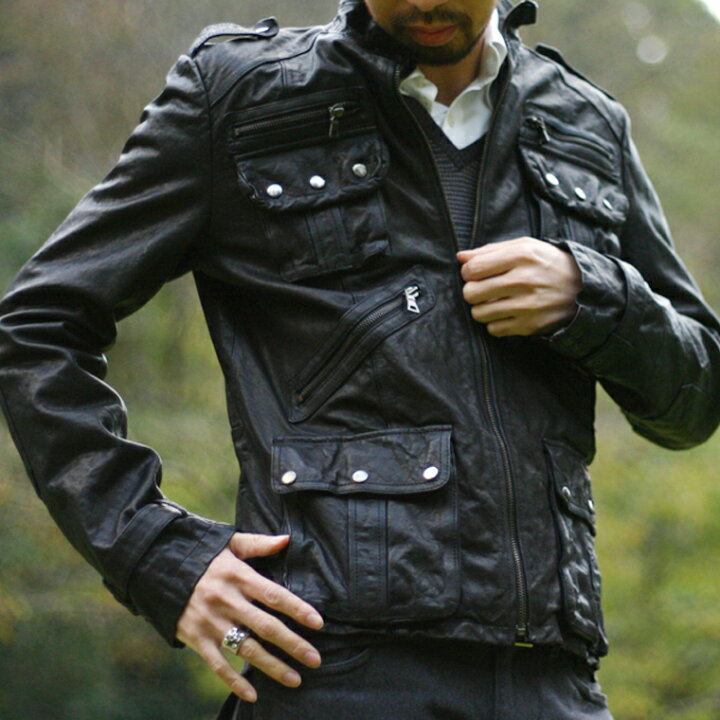 楽天市場 レザージャケット メンズ アンティーク加工 着こなし キャメル ライダース ブラウン フリーダム ラム 本革 革ジャン 皮ジャン ブランド レザーコート シングルライダース 父の日 帽子屋 Handy Caps