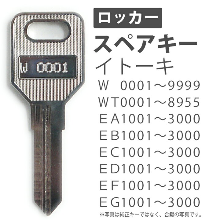 楽天市場】合鍵 スペアキー ロッカー用 ITOKI（イトーキ） オフィス 