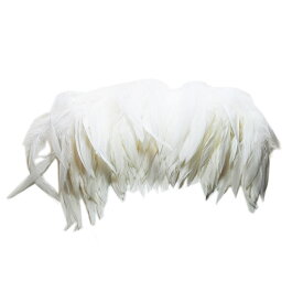 KT-172 （首毛白 5-6）/バンドル系羽根　 【白い羽根 フェザー デコレーション 衣装 装飾】