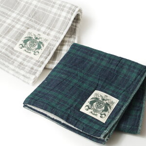 【 LINE登録で300円OFF 】【 1000円ポッキリ 送料無料 今治 フェイスタオル オーガニックコットン 】ハネル オーガニックパイルガーゼ チェック フェイスタオル 日本製 organic pile gauze check towel (1