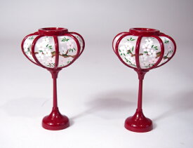 雪洞（ぼんぼり） 9cm 朱塗