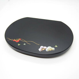 人形台 飾り台 玉台-黒塗梅柄（大）雛道具 和小物 ディスプレイ 単品販売 雛飾り 和風 インテリア