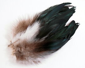 スペイコック(2g)ナチュラルブラック タイイング 羽根 フライフィッシング 釣り 毛針 毛鉤