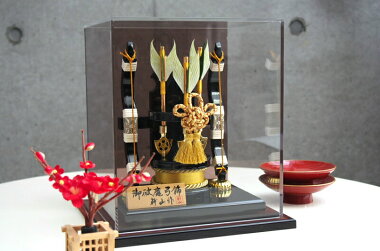 破魔弓7号サイズインテリア感覚で飾れるおしゃれな破魔弓飾り破魔矢コンパクトケースアクリル初節句初正月男の子お正月飾り縁起物贈り物天然羽送料無料