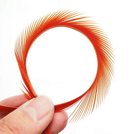 ビヨット6本入り［ジンジャー］フェザーパーツ 羽根 羽毛 材料 素材 手芸 アクセサリー 花材 フラワーアレンジメント ハロウィン 仮装 ダンス 衣装 コスプレ