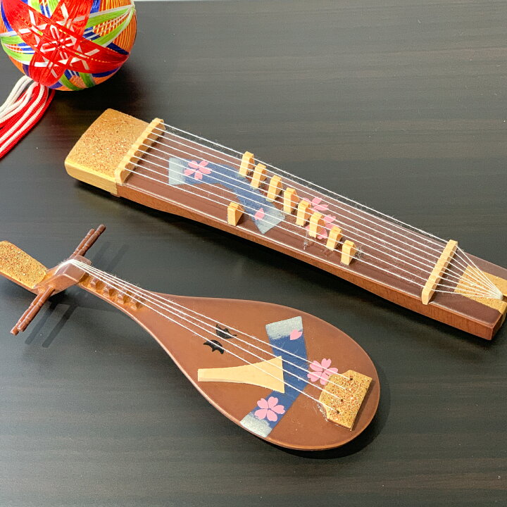 楽天市場】雛道具 雛人形 小物 琵琶琴花結び(中) : HANEYA Design 