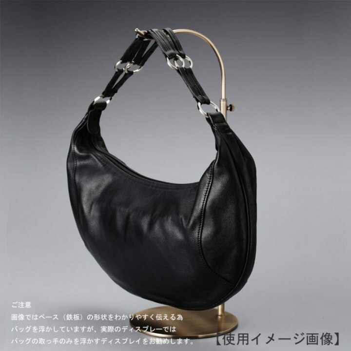 ハンガーのタヤバッグスタンド カバン掛け 鞄掛け 50台 くるぴたネジ仕様 高さ調節可能 クローム Bag A L Wb Lサイズ 店舗什器 ディスプレイ 木製ベース仕様