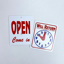 Sign Plate 【WILL RETURN】サインプレート・オープン/ウィルリターン