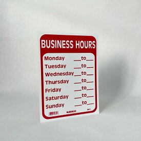 Sign Plate 【BUSINESS HOURS】サインプレート・ビジネスアワー