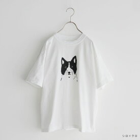 grinエーゲ海天竺　ベアドックプリントTシャツ