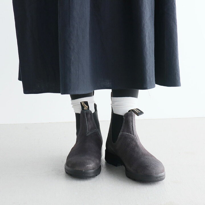 楽天市場】Blundstoneワックススエード サイドゴアブーツ スティール 
