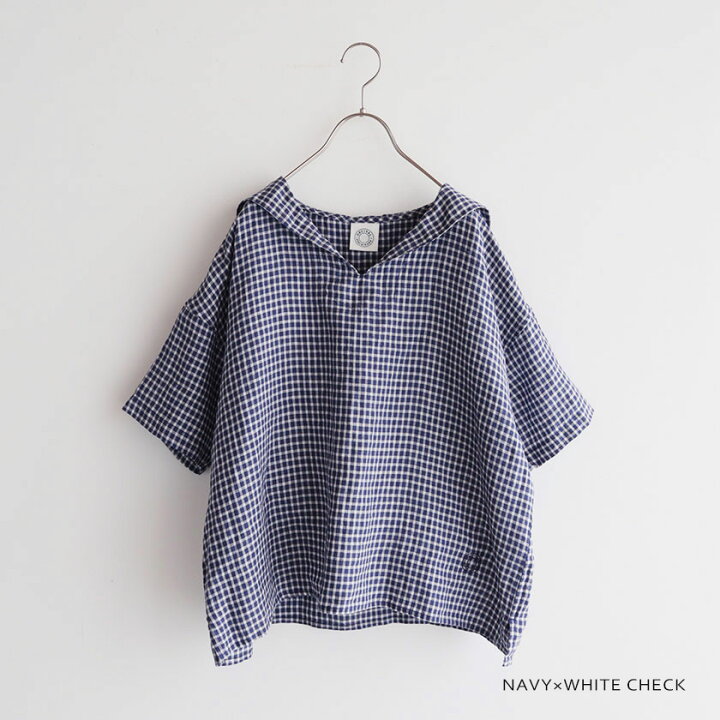 楽天市場】【SALE20%OFF!】ORCIVALリネンチェック セーラーカラー 