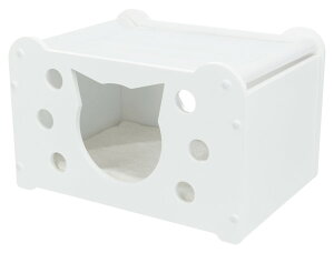 ※上はハンモックです!二段ベット【ドイツTRIXIE】新発売!猫用ベッド ヴィエンナホワイトインドアキャットホーム