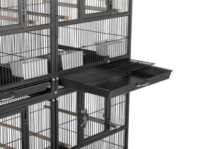 鳥ゲージ 二羽飼い 仕切り アメリカ プレビューペット社製