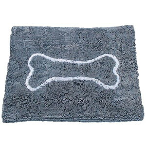 【Soggy Doggy Doormat】ソギードギードアマットLサイズ Grey/light grey bone【介護 寝たきり 撥水 汚れ ナノテクノロジー】