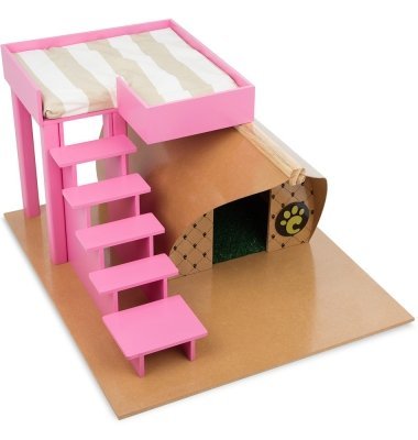 引出物 ペットの快適さと洗練されたデザインのドッグハウスです Carlu Pet House 犬小屋 ファームラグジュアリードッグハウス ブラジルCarlu ドッグハウス ピンク 特別セール品
