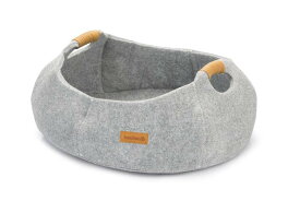 【オランダBEEZTEES】折りたたみできるフェルトキャットベッド テキスタイルキャットベッド ミノック グレー 【猫ハウス　キャットハウス　保護猫】
