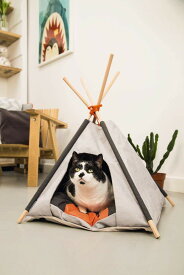 【オランダBEEZTEES】 猫ちゃんのハウス ティピーテントMohaki 【猫ハウス　キャットハウス　保護猫】