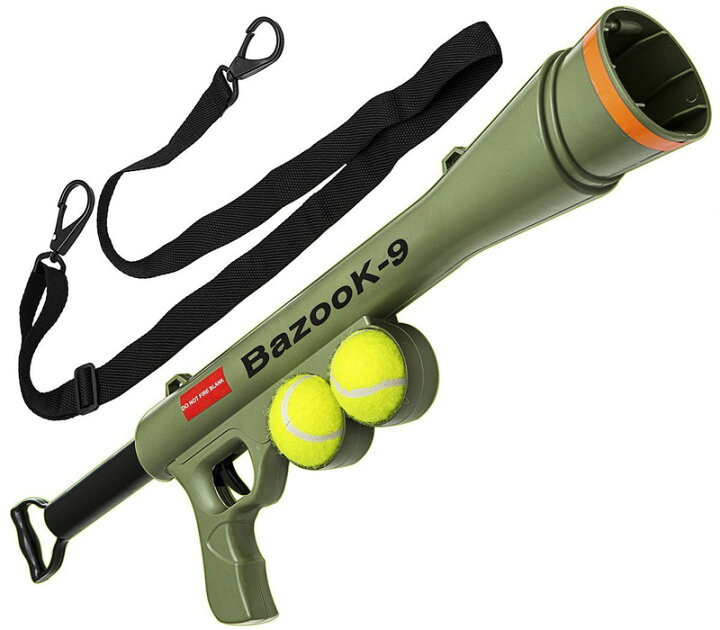 楽天市場 Oxgord 他にはないバズーカデザインのテニスボールランチャーのおもちゃ Oxgord バズーカ9ボールドッグトイランチャー Hangon