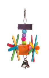 【イタリアIMAC】鳥用 おもちゃ イタリアIMAC 鳥のおもちゃ ウッドフライングホイール【小動物　バードケージ　鳥かご　鳥ケージ　】
