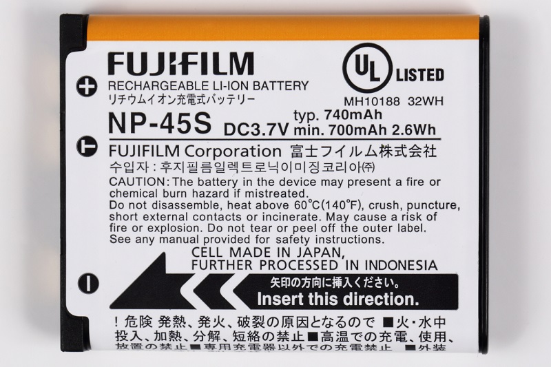 FUJIFILM NP-45S 富士フイルム アウトレット品 Finepix 用 純正 バッテリー BC-45W 新生活 対応 NP45S 安いそれに目立つ
