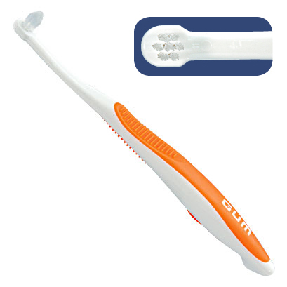 部分みがき用歯ブラシ持ちやすい形状のハンドルです。 GUM 歯ﾌﾞﾗｼ ｴﾝﾄﾞﾀﾌﾄﾃｰﾊﾟ3列 ｿﾌﾄ/#308