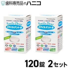 【送料無料】スマイルデントプラス 120錠 2セット 入れ歯洗浄剤 ミントの香り 歯科医院専用 義歯洗浄剤
