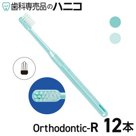 【7/11 1:59まで★P3倍＋最大2,000円OFFクーポン】ライオン DENT.EX オーソドンティック R かため 12本 2色×各6本 矯正用 歯ブラシ