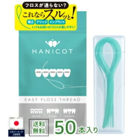 【歯科医推奨】狙ったスキマに入る フロススレッダー フロス通し 矯正用 ブリッジ用 フロス スレッダー 矯正 ワイヤー矯正 歯列矯正 矯正用歯ブラシ フロスピック 矯正用リテーナー スーパーフロス HANICOT ハニコット