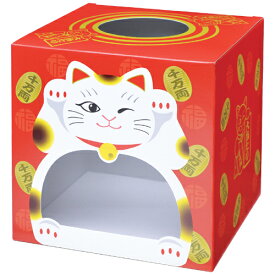 抽選箱 招き猫（窓付） 37-7909 | ササガワ ラッキーボックス イベント イベント用品 イベントグッズ 景品 くじ くじ引き クジ 三角くじ ななめ 抽選箱 ガラガラ 抽選機 抽選 抽選会 福引 祭り 夏祭り 結婚式 二次会 忘年会 パーティー 販促[10C]