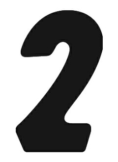 不带广告pop数字黑的2 23-282| 纸纸报纸制造数字席封条粘着店铺开店