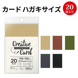 【ゆうパケット対応】クリエイティブカード ハガキサイズ | ハンドメイド 自作 手作り てづくり 台紙 材料 オリジナル アクセサリー アクセサリー台紙 フリーマーケット フリマ 副資材 手芸用品 店舗 POP プライスカード 値札 メッセージ メッセージカード はがき