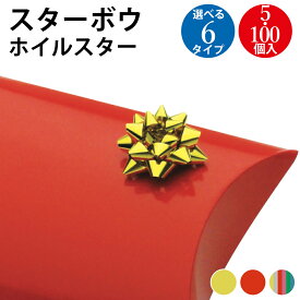 スターボウ ホイルスター 金 赤 混色 5個入 100個入 ササガワ | ラッピング りぼん リボン 包装 かわいい カラフル 豪華 華やか ギフト包装 プレゼント ギフト バレンタイン ホワイトデー 誕生日 お祝い 母の日 父の日 クリスマス シール パーツ 飾り