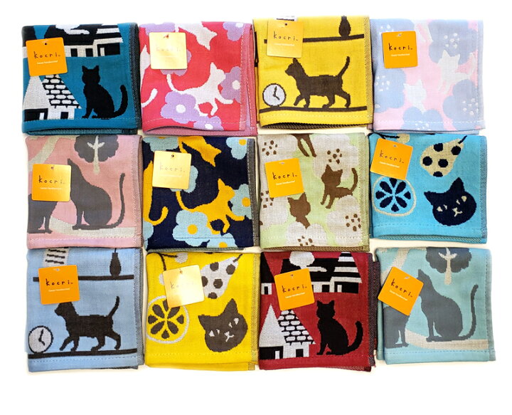 楽天市場】【単品】【三重猫ガーゼ柄】三重ガーゼ 猫 cat ネコ  