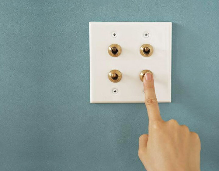 楽天市場】トグルスイッチ スイッチプレート 壁 陶器 真鍮 セラミック  