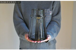 花瓶北欧ガラス大きい枝物Lサイズ:約15cm丸×23cm(口径:10cm)グレークリアイエローフラワーベースガラスカラーガラスベースおしゃれ和洋人気円形円柱大きめ【6801】HORN