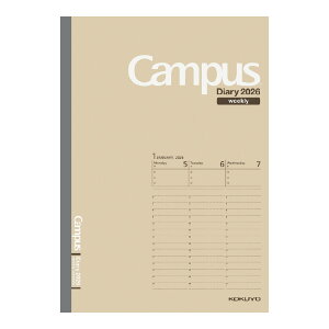 RN 蒠 2026 LpX_CA[ CAMPUS [A5E(j-CWVLS-A5-26)ECgO[(j-CWVLG-A5-26)] EB[N[ o[`J XPW[ ㎿ 2026N ߘa8N 1n܂ jn܂ KOKUYO T